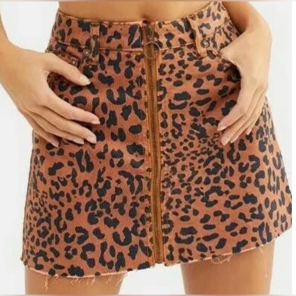 Free people we the free distressed mini skirt